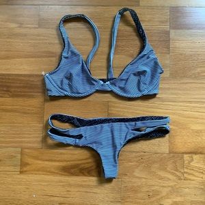 Acacia swimwear striped set